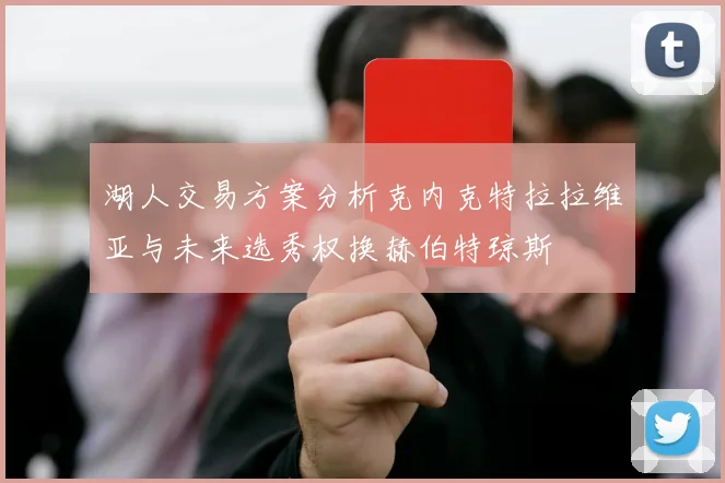 湖人交易方案分析克内克特拉拉维亚与未来选秀权换赫伯特琼斯